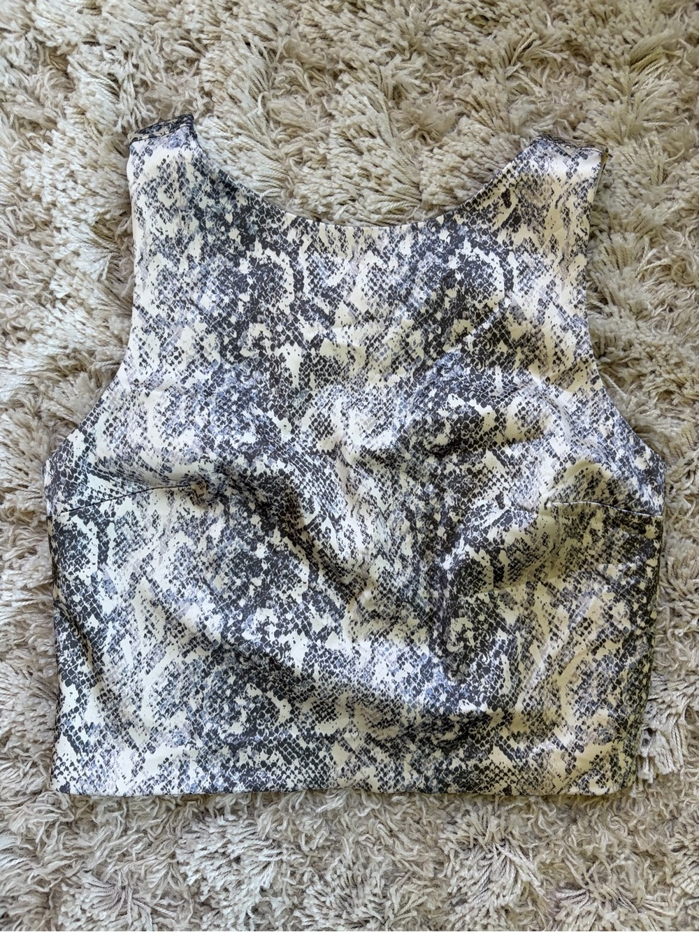 Abercrombie & Fitch Satin Crop Top